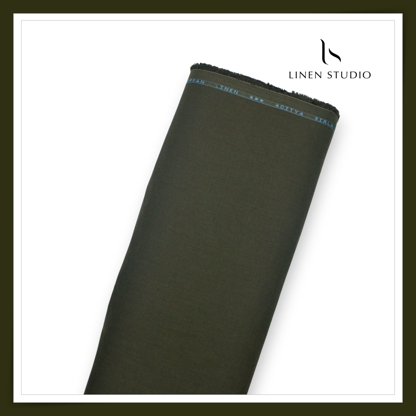 70 Lea Plain Colour Shirting by Linen Club - Dark Green (NEW) (Limited Stock)