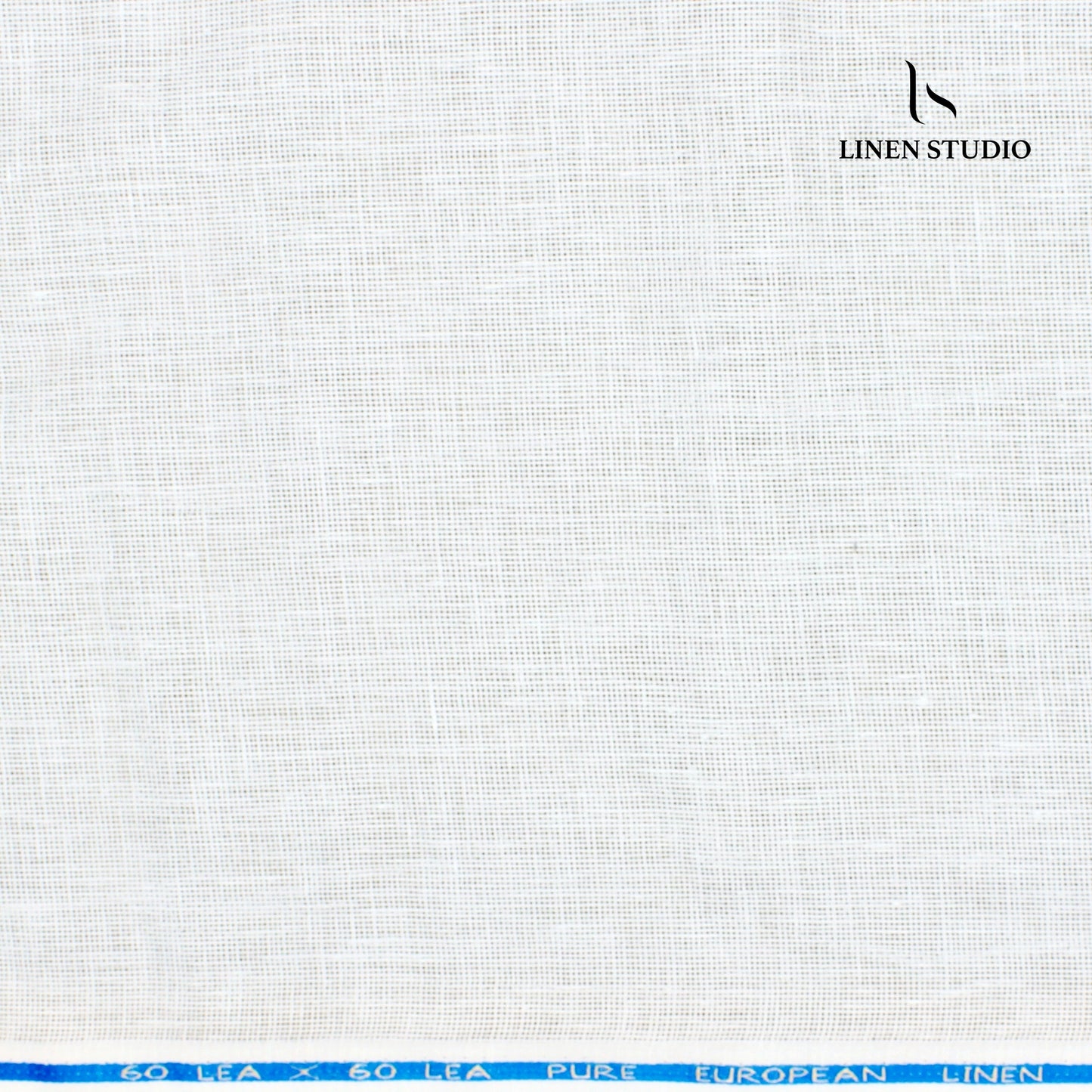 Linen Fiesta 60 Lea Netted Shirting - White (zoom in)
