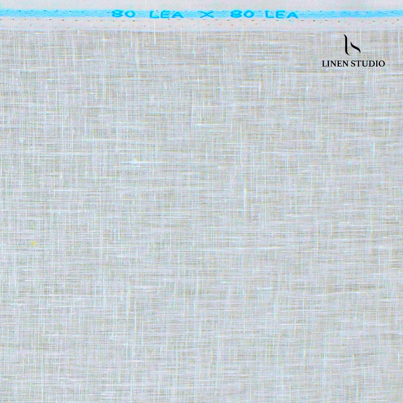 Linen Fiesta 80 Lea Plain Shirting - White