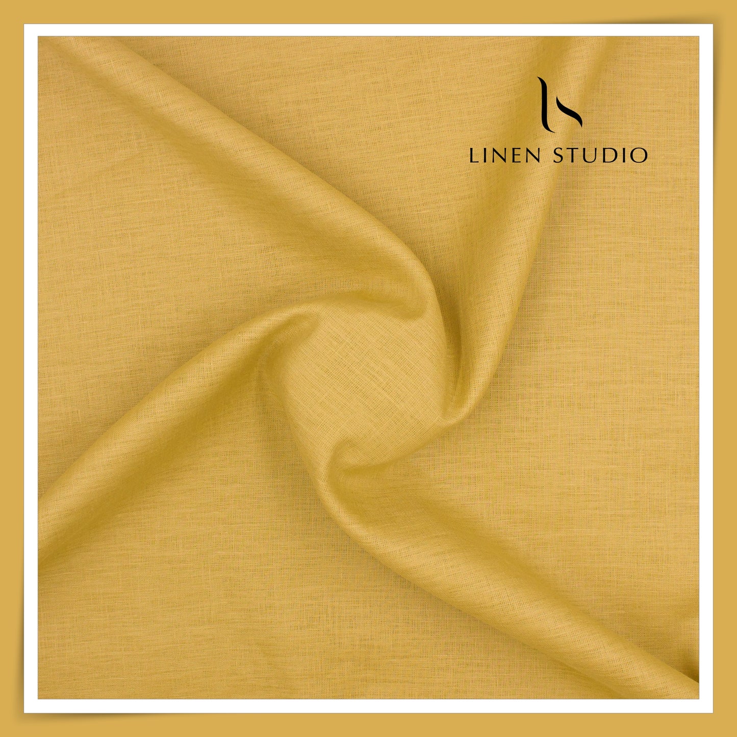 Linen Studio 60 Lea Pure Linen Shirting - Gold Sheen (50% SALE) (NEW)
