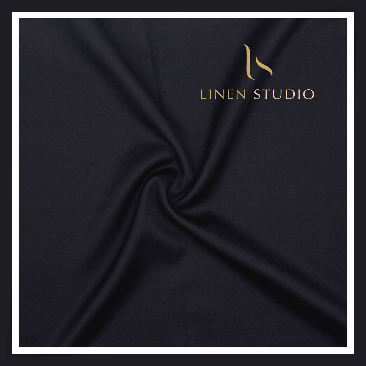 Vercelli Italy 100% Acetate Fluid Suiting - Midnight Blue (NEW)
