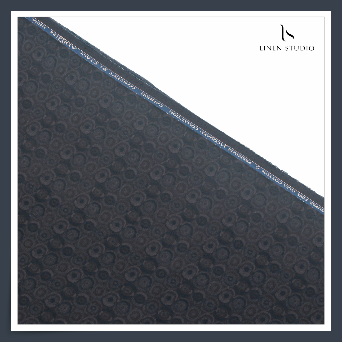 REVERSIBLE 100% Giza Cotton LA Finished Jacquard Shirting - 02 (NEW) (Zoom In)