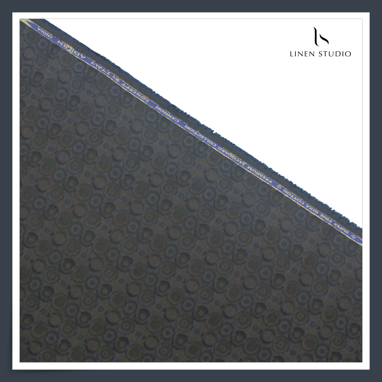 REVERSIBLE 100% Giza Cotton LA Finished Jacquard Shirting - 02 (NEW) (Zoom In)
