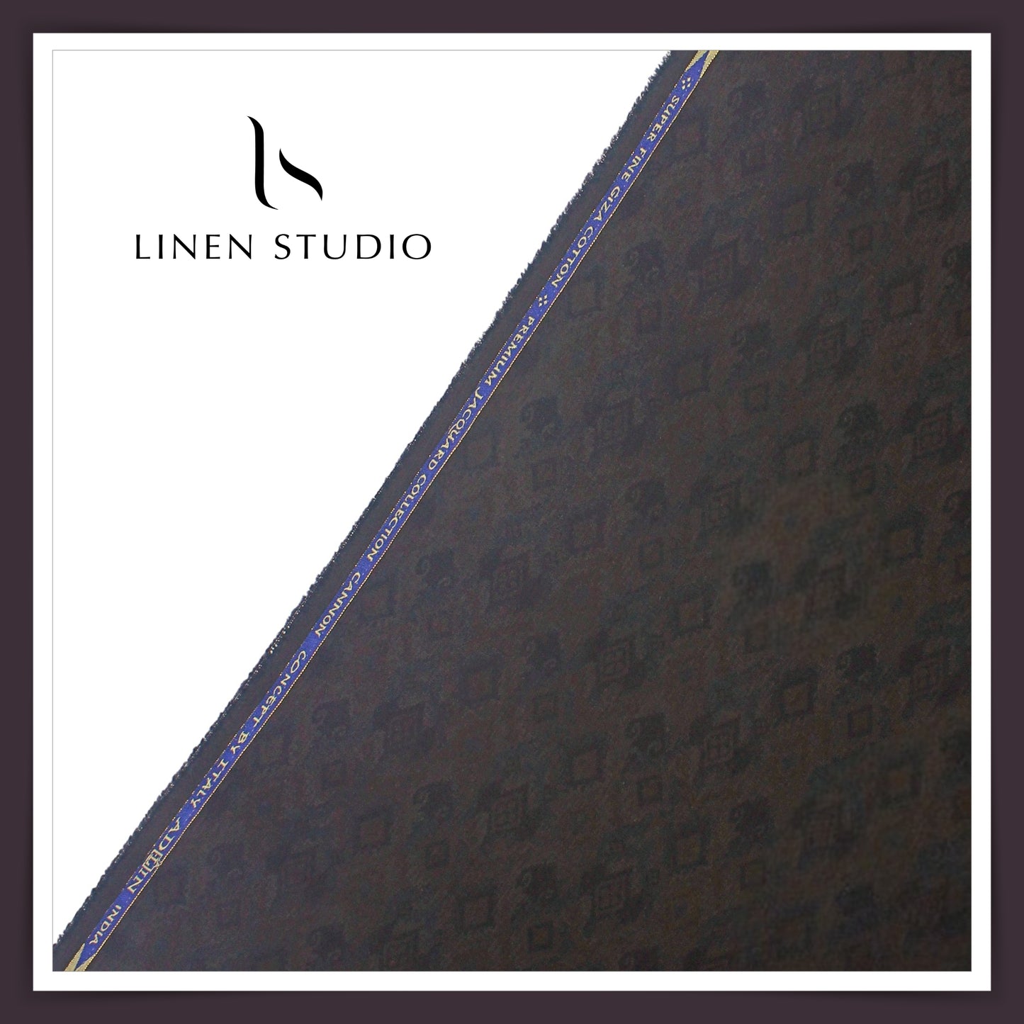 REVERSIBLE 100% Giza Cotton LA Finished Jacquard Shirting - 06 (NEW) (Zoom In)