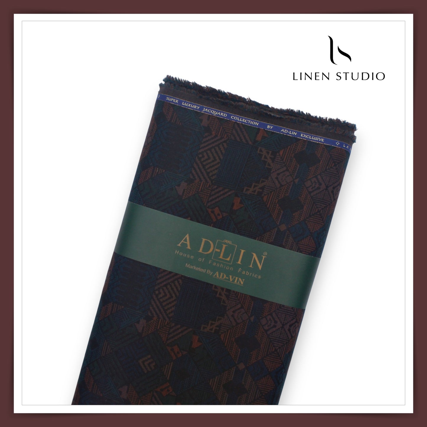 REVERSIBLE Premium Giza Cotton LA Finished Jacquard Shirting - 06 (NEW) (Zoom In)