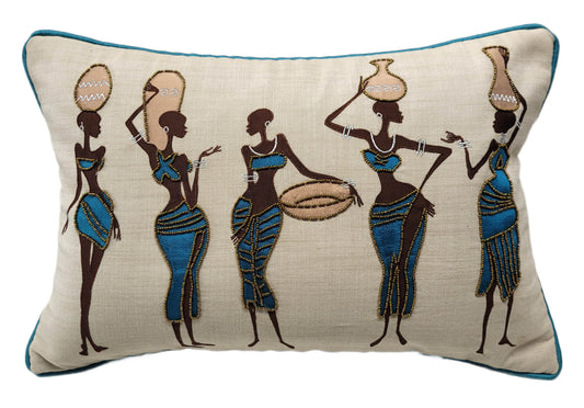 African Ladies 12 x 16 Cushion Cover (50% SALE)