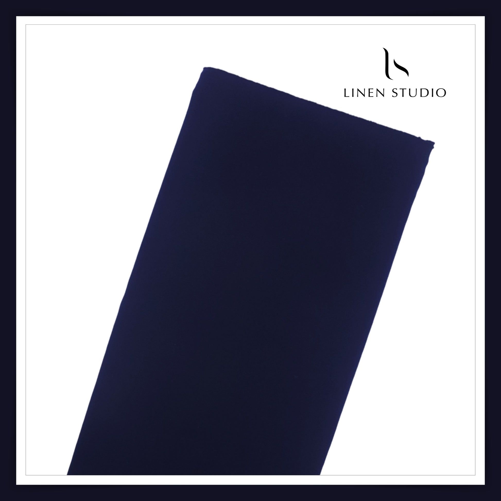 Indonesian Lachka Suiting (Korean Pants) - Navy Blue - Linen Studio