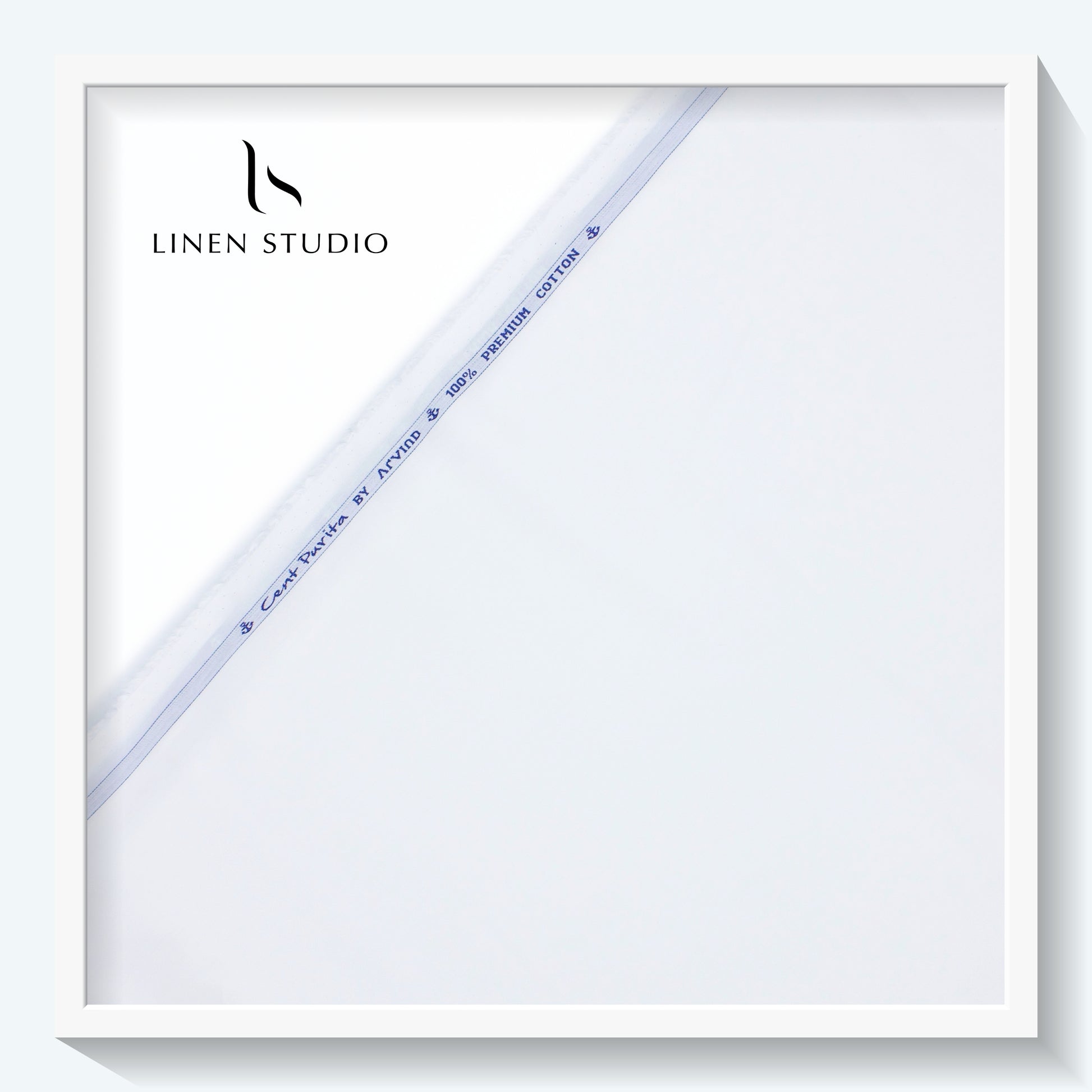 Arvind Florence White - 100% Premium Cotton Shirting - Linen Studio