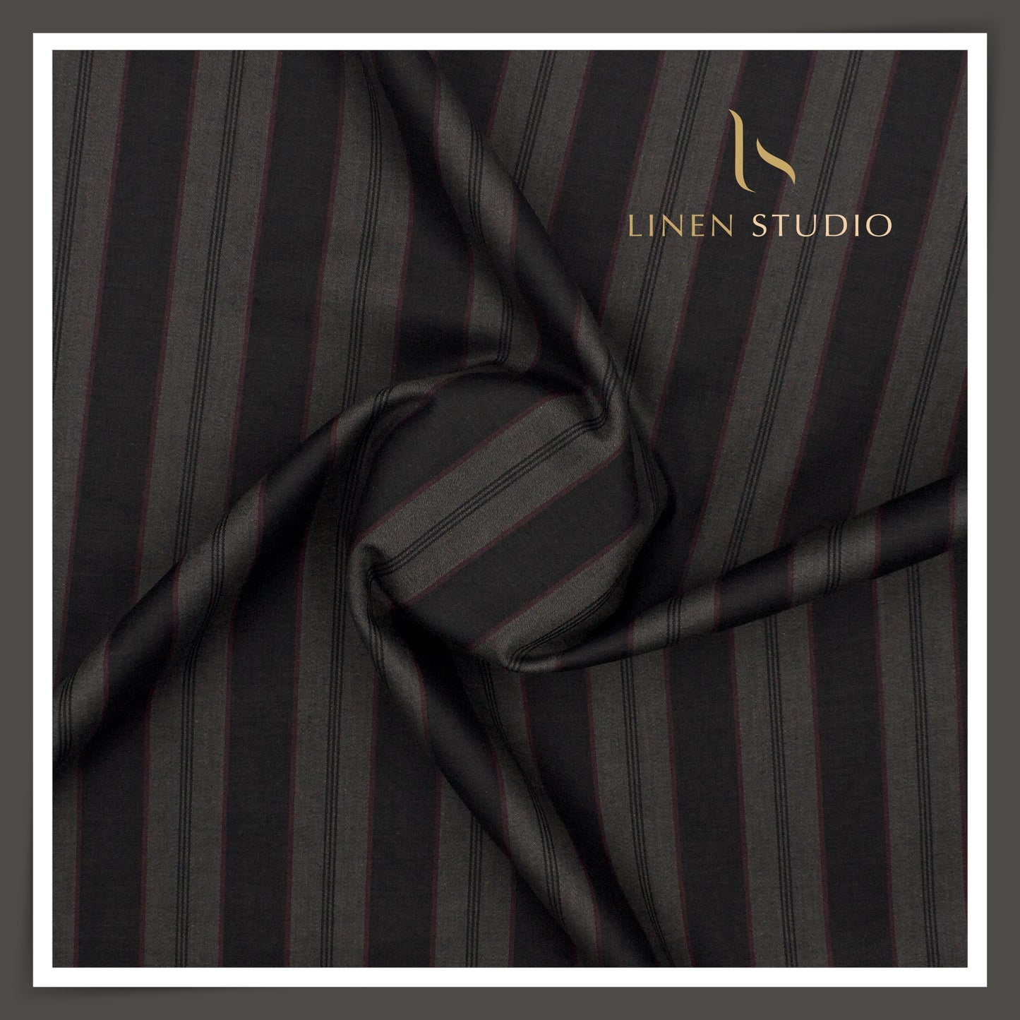 Arvind Tresca Premium Striped Suiting - 01 ( 70% SALE)