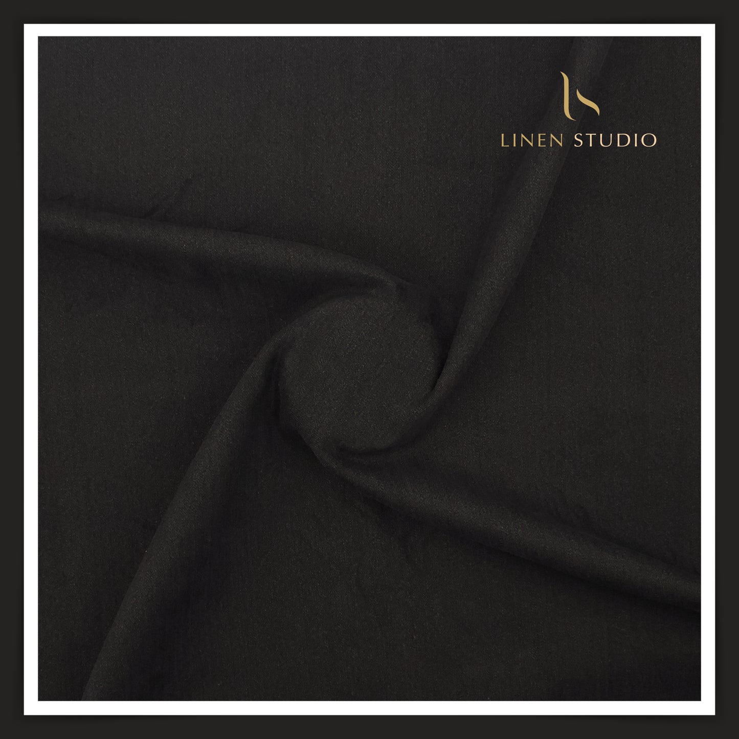 Cotton Lycra Denim Suiting by Icon Ashima -  Stay Black