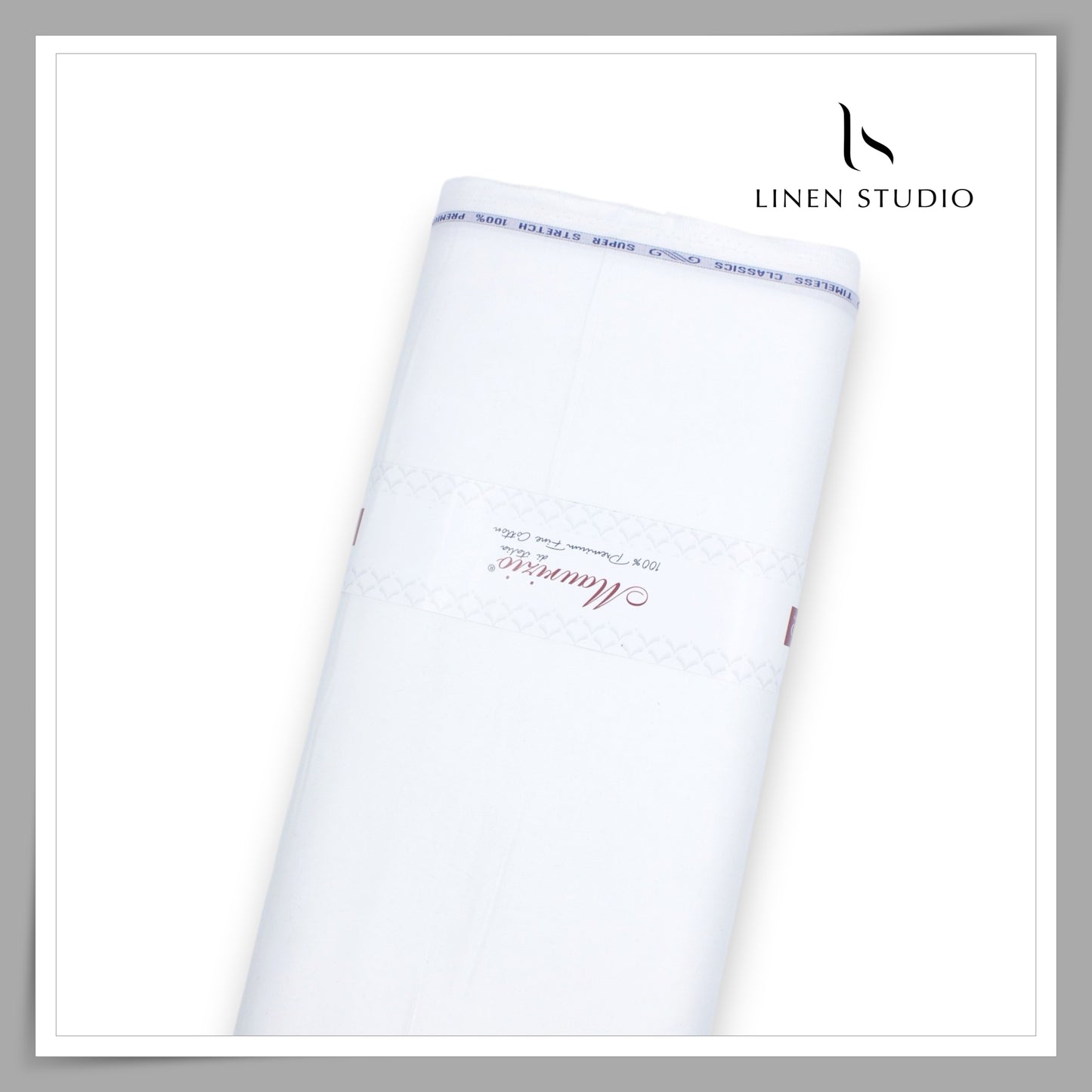 100% Giza Cotton Super Stretchable Fine Quality Shirting by Arvind - White (NEW) (Fastest Selling)