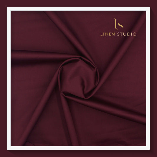 Icon Ashima 60's Satin Giza Cotton - Maroon