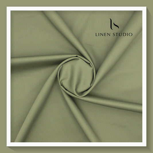 Icon Ashima 60's Satin Giza Cotton - Dusty Olive