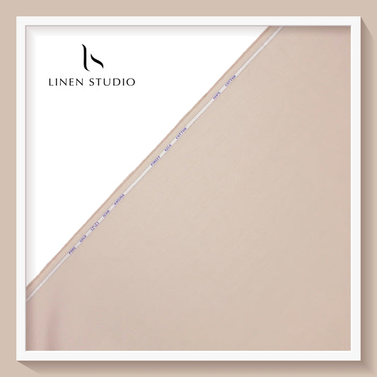 Icon Ashima 60's Satin Giza Cotton - Peach Beige