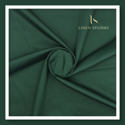 Icon Ashima 60's Satin Giza Cotton - Dark Green