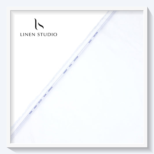 Icon Ashima 60's Satin Giza Cotton - White