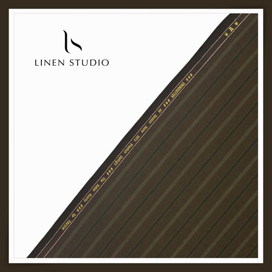 Arvind Tresca Premium Striped Suiting - 02 ( 70% SALE)