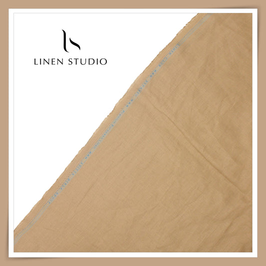 80 Lea Plain Colour Premium Shirting by Linen Club -  Lion (NEW) (Limited Stock)