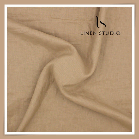 80 Lea Plain Colour Premium Shirting by Linen Club -  Lion (NEW) (Limited Stock)
