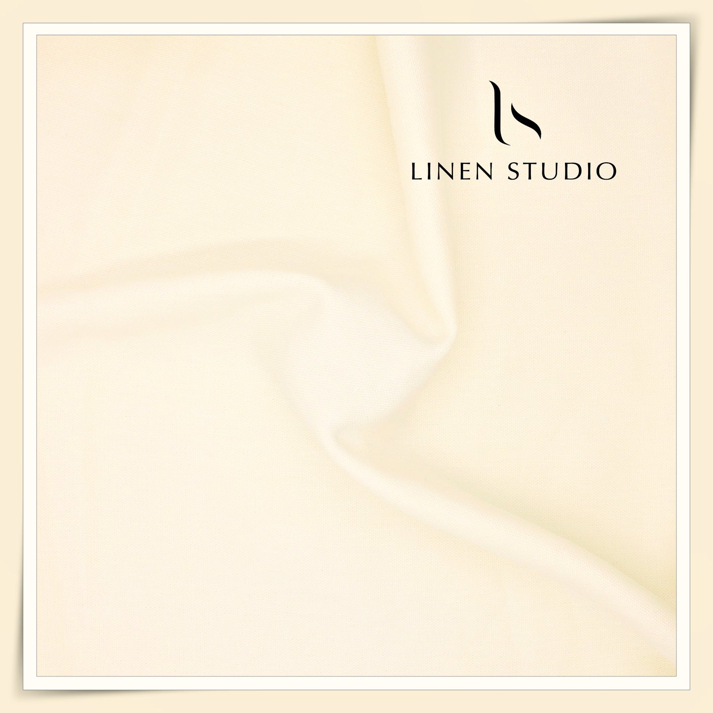 Linen Club 25 Lea Heavy Knitted Pure Linen Suiting W/O SEL - Cream (30% SALE) (NEW) (Zoom In)