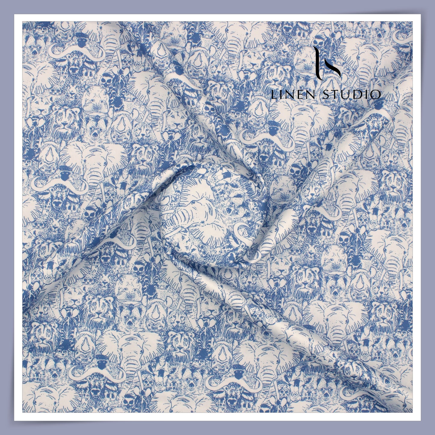 100% Luxury Cotton Digital Printed Shirting by Italian Channel - Jungle Book 2 (NEW)