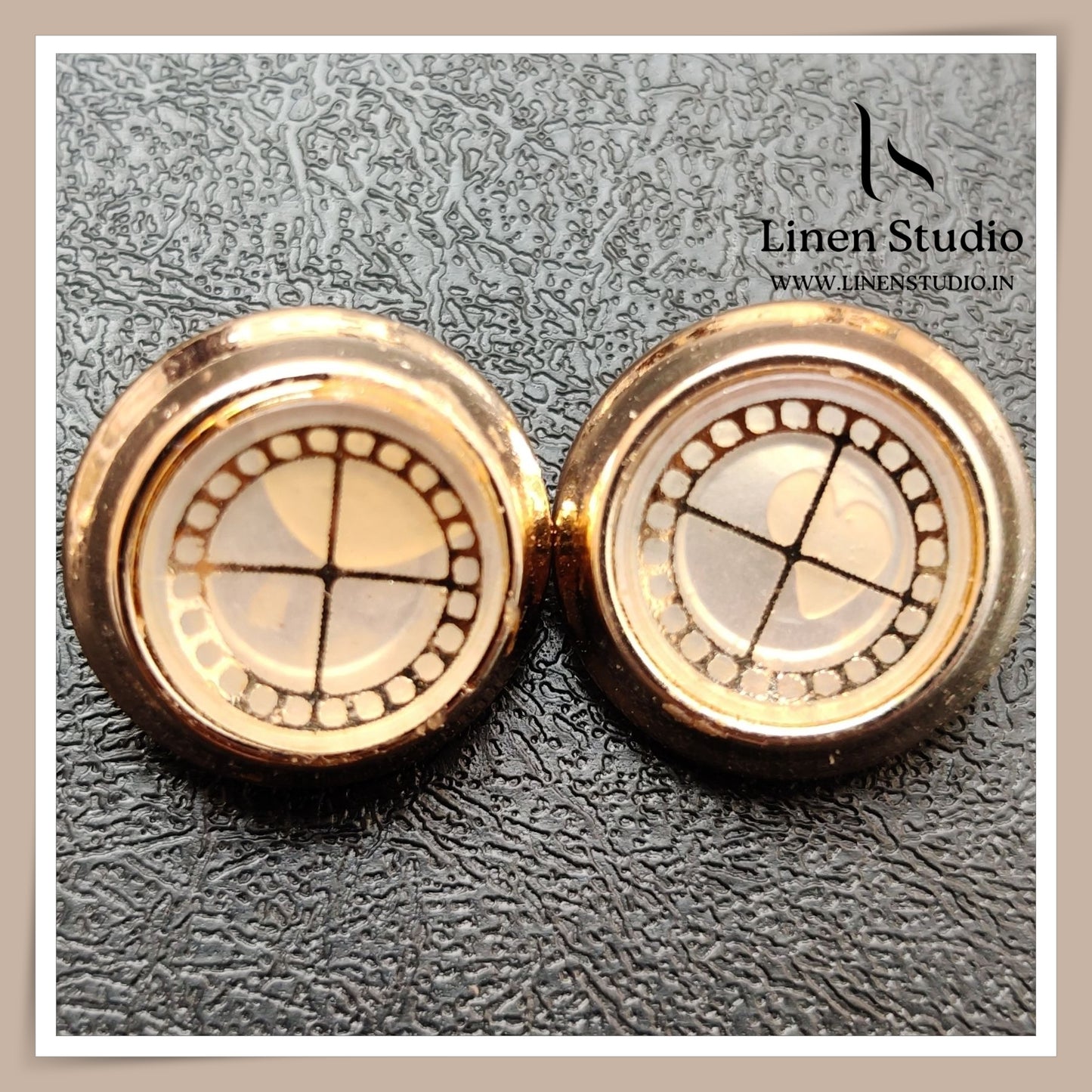 Round Rim Fashion Shirt Buttons - B4 (1)