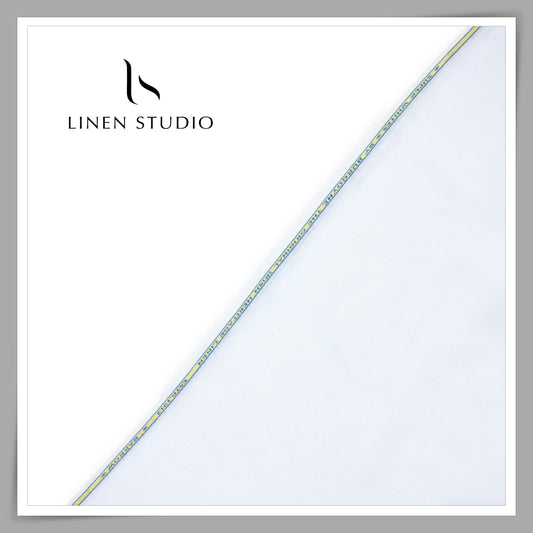 Burgoyne Pure Linen 70 Lea x 60 Lea Shirting - Super White (NEW)