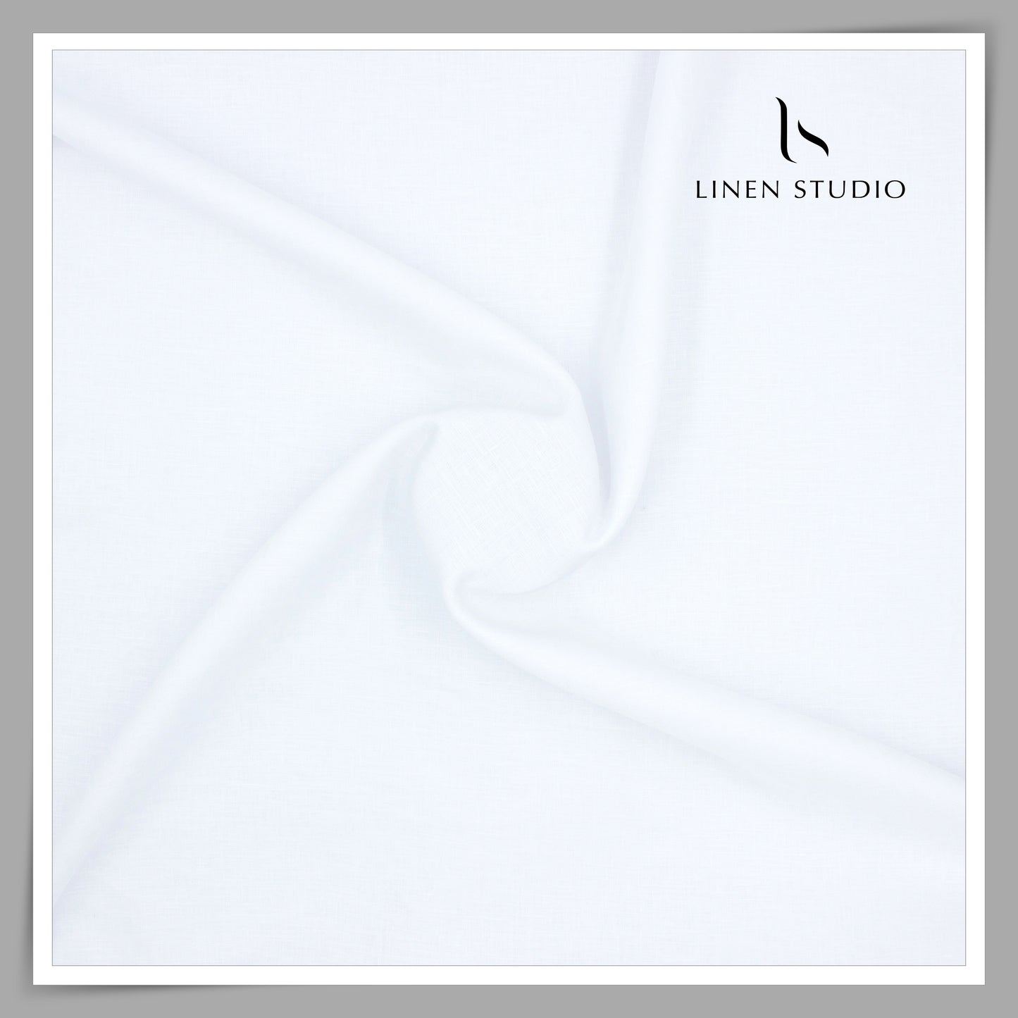 Burgoyne Pure Linen 60 Lea Shirting - Super White (NEW)