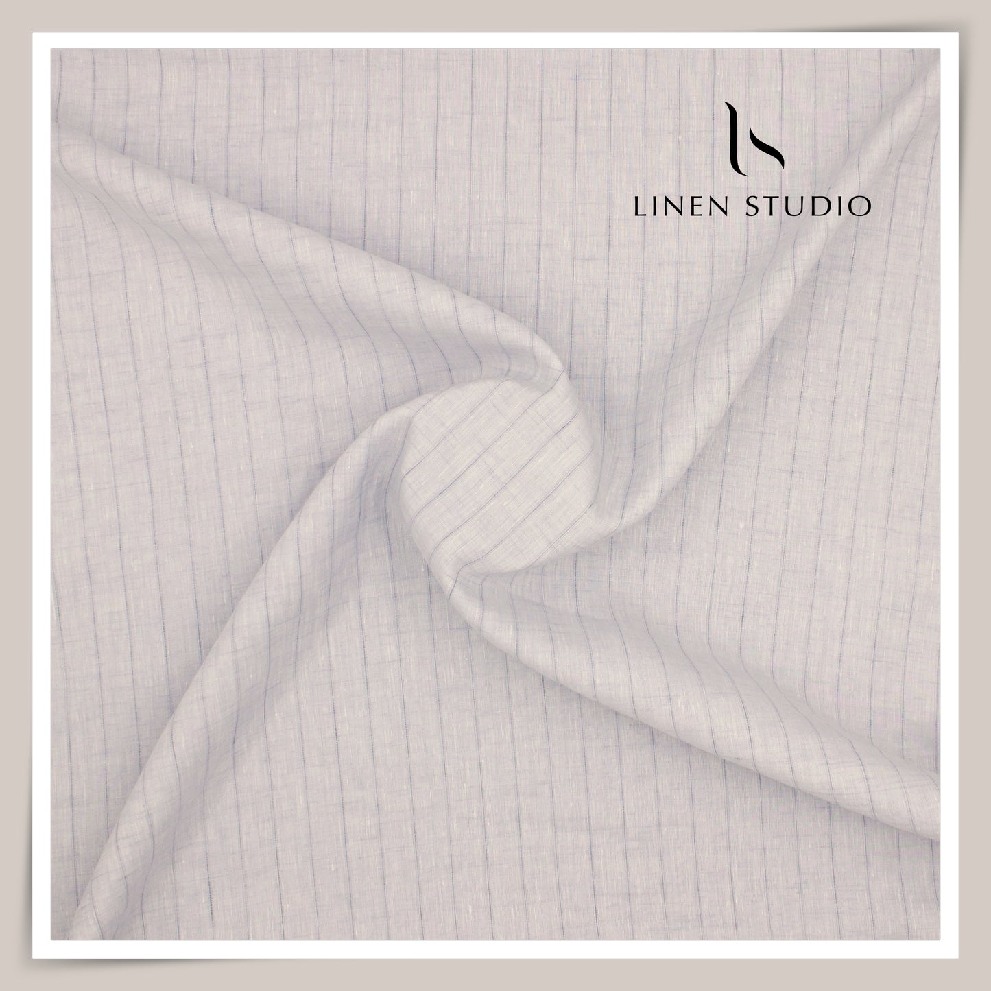 Burgoyne Exclusive 100 Lea Linen Premium Shirting - Sober Stripes (NEW)