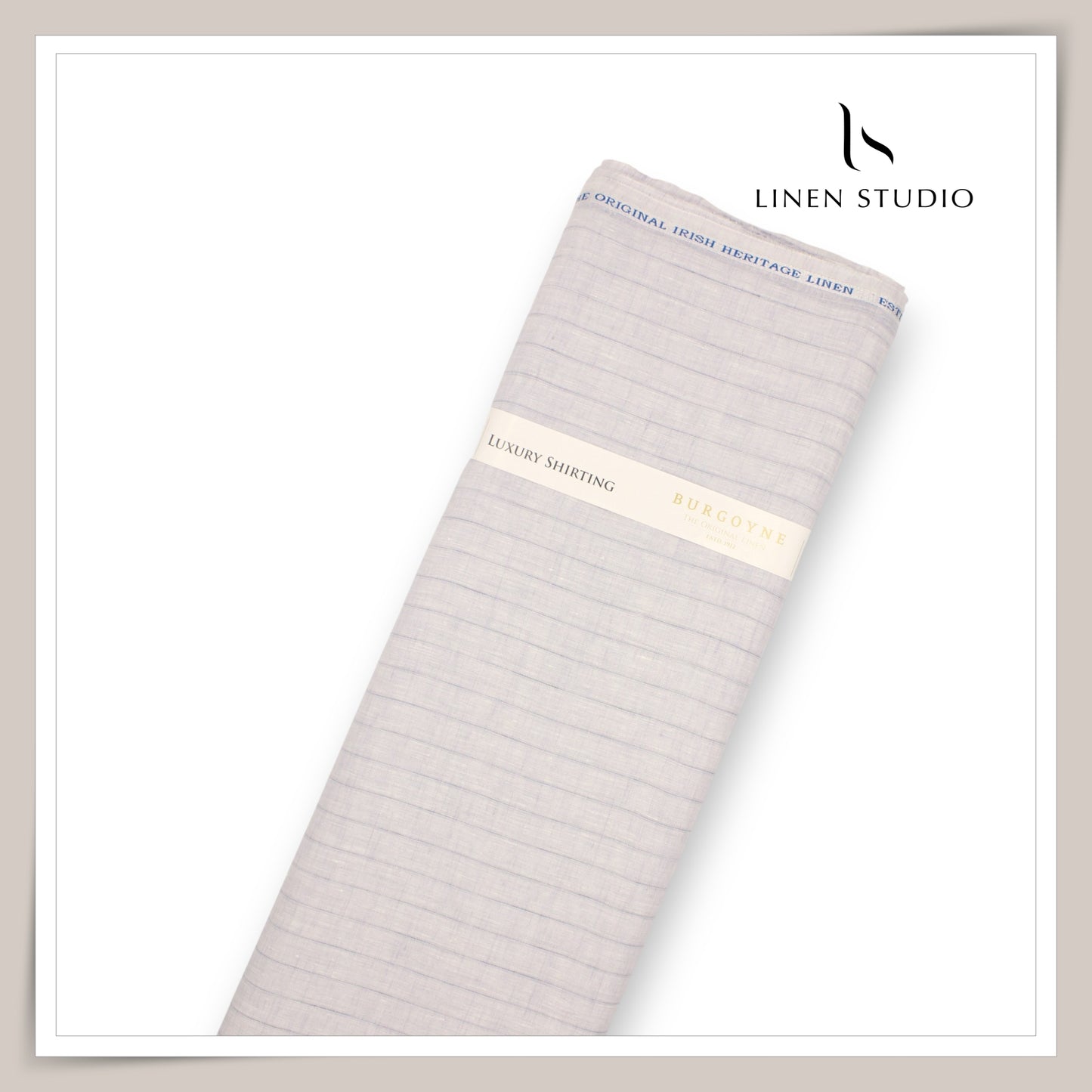 Burgoyne Exclusive 100 Lea Linen Premium Shirting - Sober Stripes (NEW)