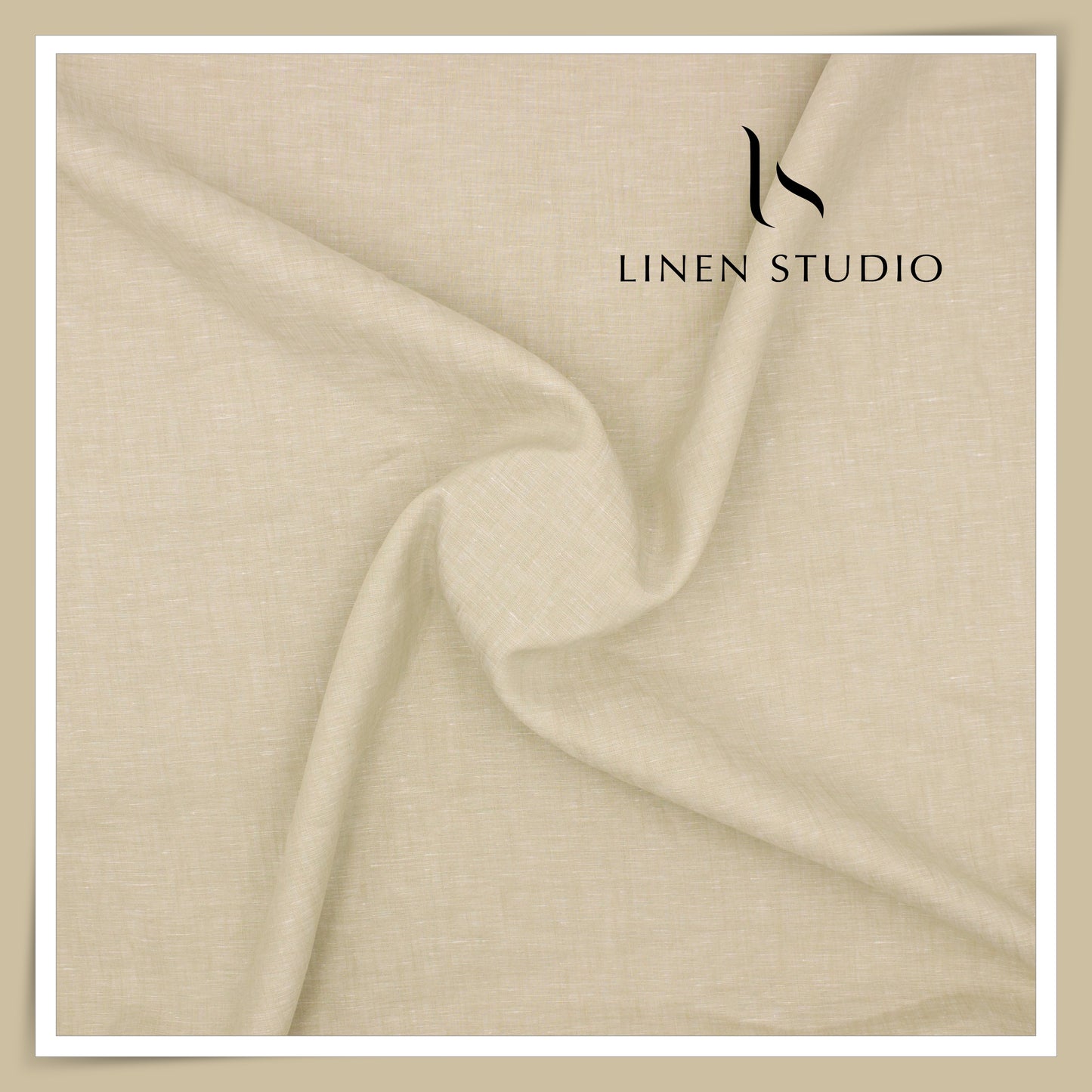 100 LEA PREMIUM Linen Plain Shirting by Burgoyne - Mellow Yellow (NEW)