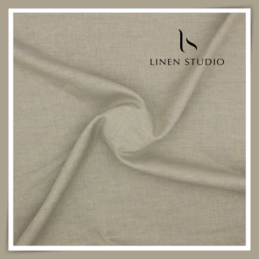 100 LEA PREMIUM Linen Plain Shirting by Burgoyne - Golden Brown (NEW)