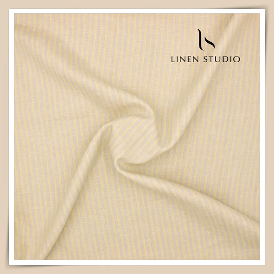 Burgoyne Exclusive 100 Lea Linen Premium Shirting - Elegant Stripes (NEW)