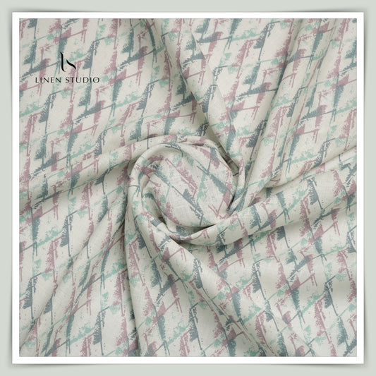 Burgoyne 70 Lea Premium Linen Digital Print - Rangini Parvatah - Linen Studio