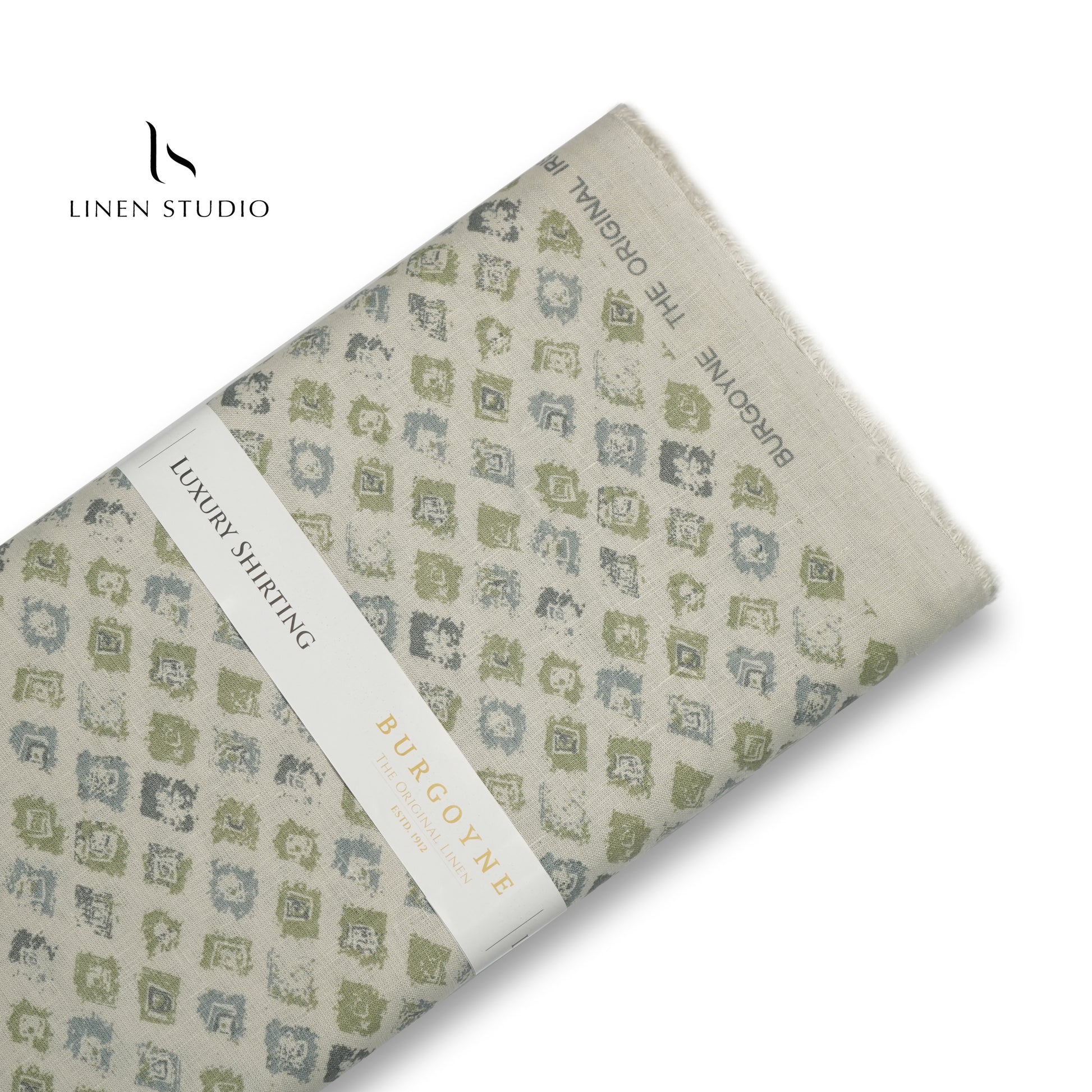 Burgoyne 70 Lea Premium Linen Digital Print - Amurt Mudran - Linen Studio