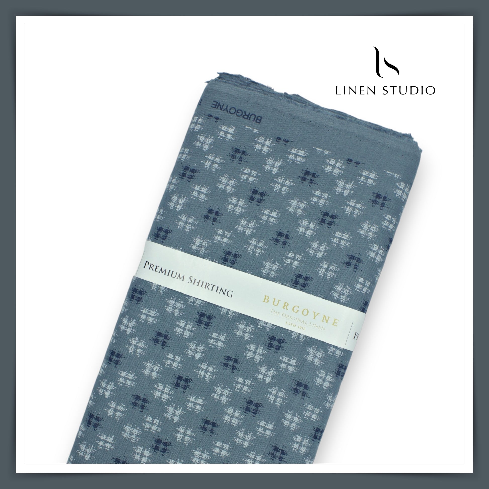 Burgoyne 70 Lea Premium Linen Digital Printed Shirting 02 - Linen Studio