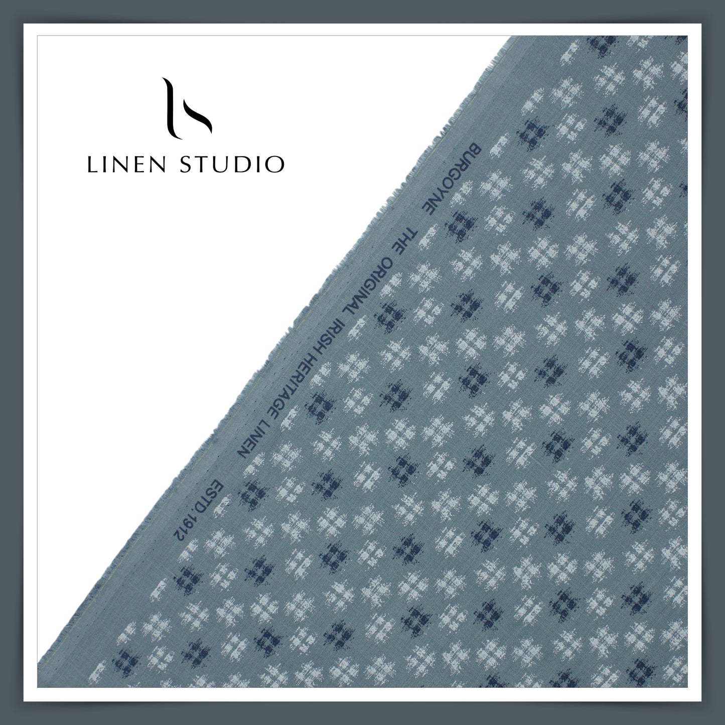 Burgoyne 70 Lea Premium Linen Digital Printed Shirting 02 - Linen Studio