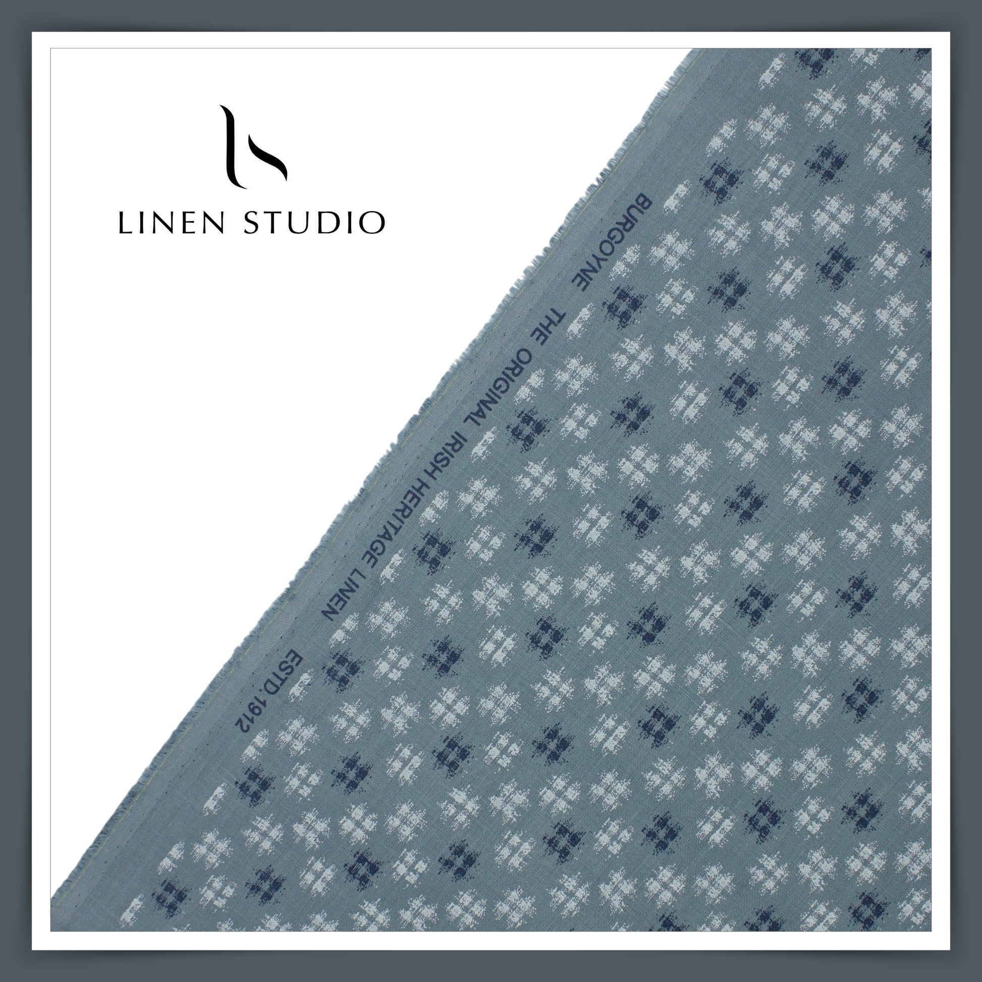 Burgoyne 70 Lea Premium Linen Digital Printed Shirting 02 - Linen Studio