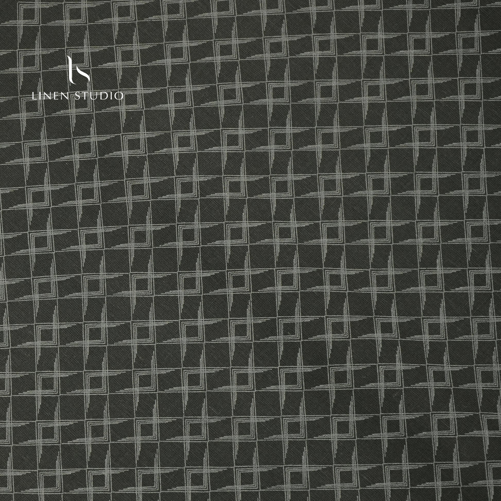 Burgoyne 70 Lea Premium Linen Digital Print - Bahubanah Harit - Linen Studio