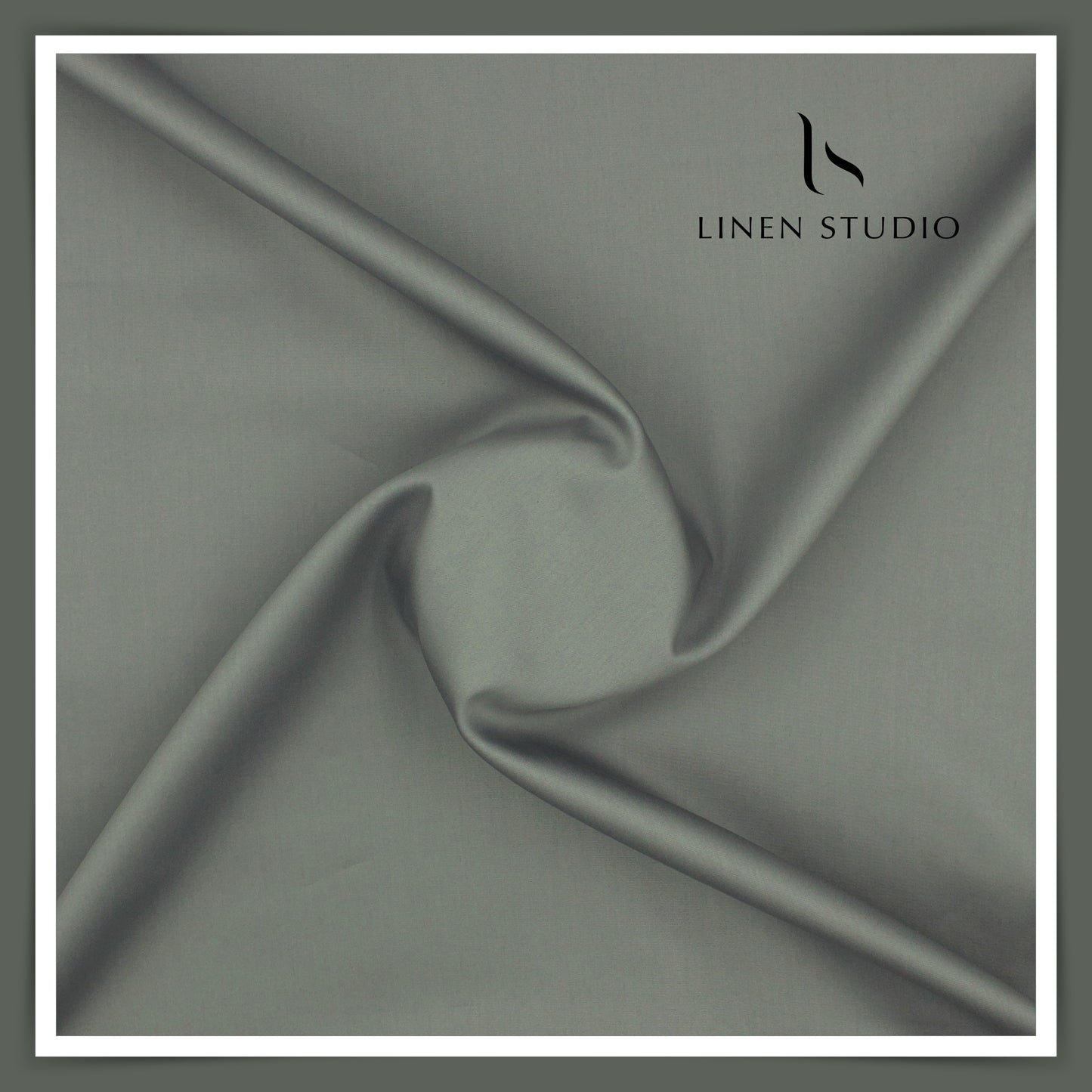 100% Giza Cotton Shirting by Burgoyne Ireland - Smokey Grey (NEW)