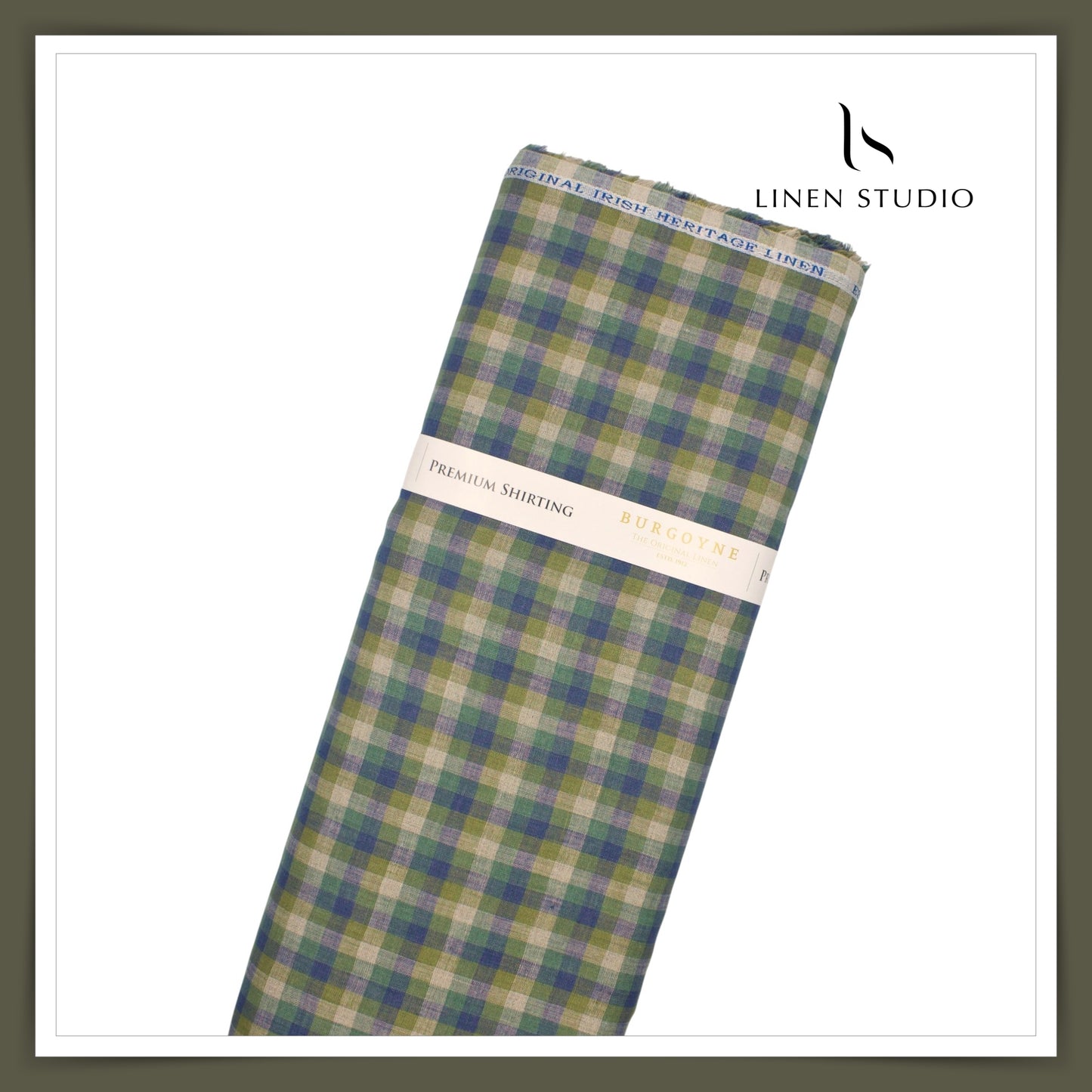 60 Lea Pure Linen Shirting by Burgoyne - 07081/01 (NEW) (Limited Stock)