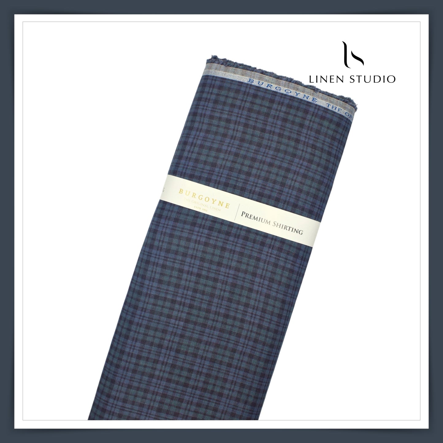 60 Lea Pure Linen Shirting by Burgoyne - 07083/01 (NEW) (Limited Stock)