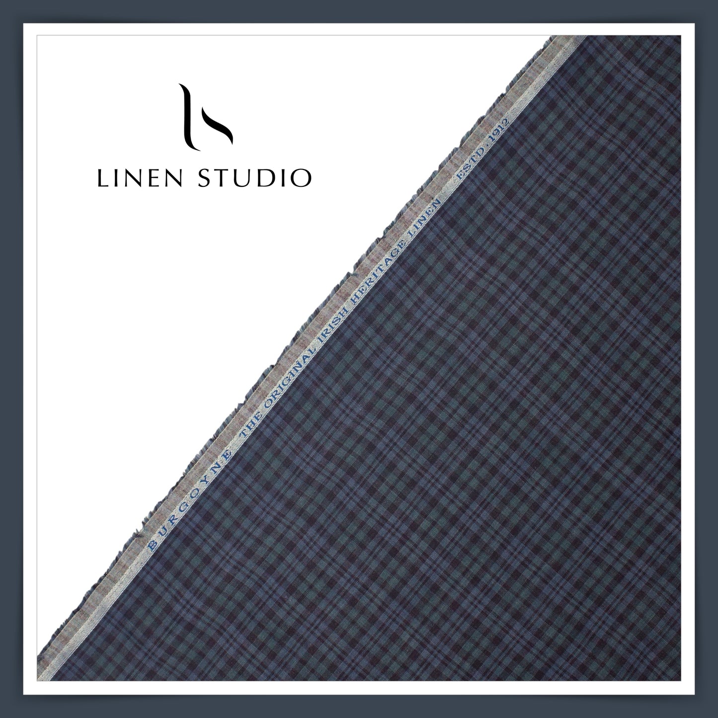 60 Lea Pure Linen Shirting by Burgoyne - 07083/01 (NEW) (Limited Stock)