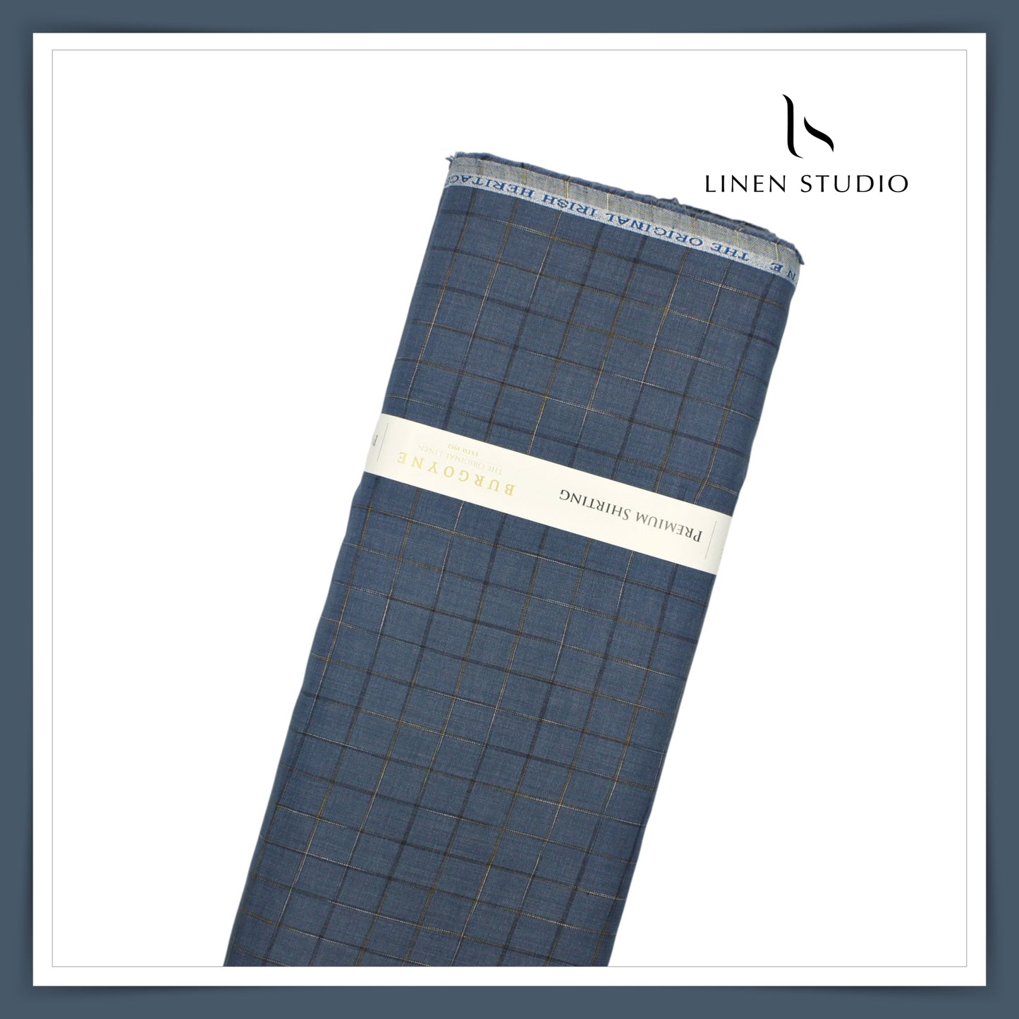 60 Lea Pure Linen Shirting by Burgoyne - 07265/01 (NEW) (Limited Stock)