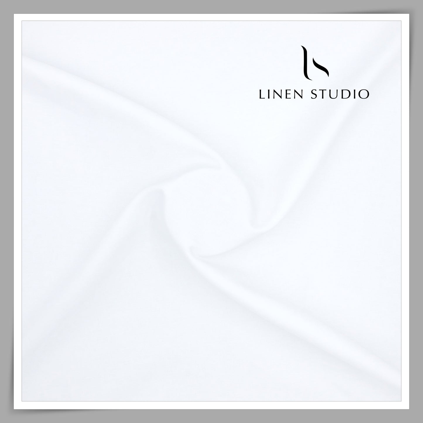 70% Cotton 30% Linen SCENTED Shirting by Burgoyne - Bright White (NEW)