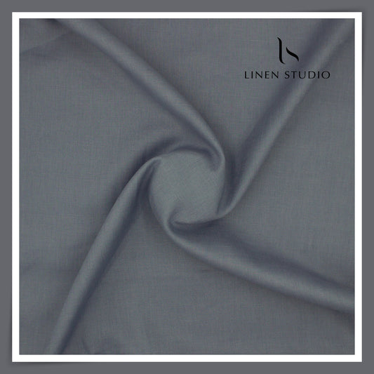Burgoyne Premium Linen 70 Lea Shirting - Flint Stone (NEW)