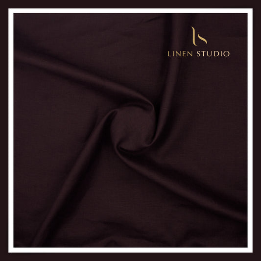 Burgoyne Premium Linen 70 Lea Shirting - Gondola Brown (NEW)