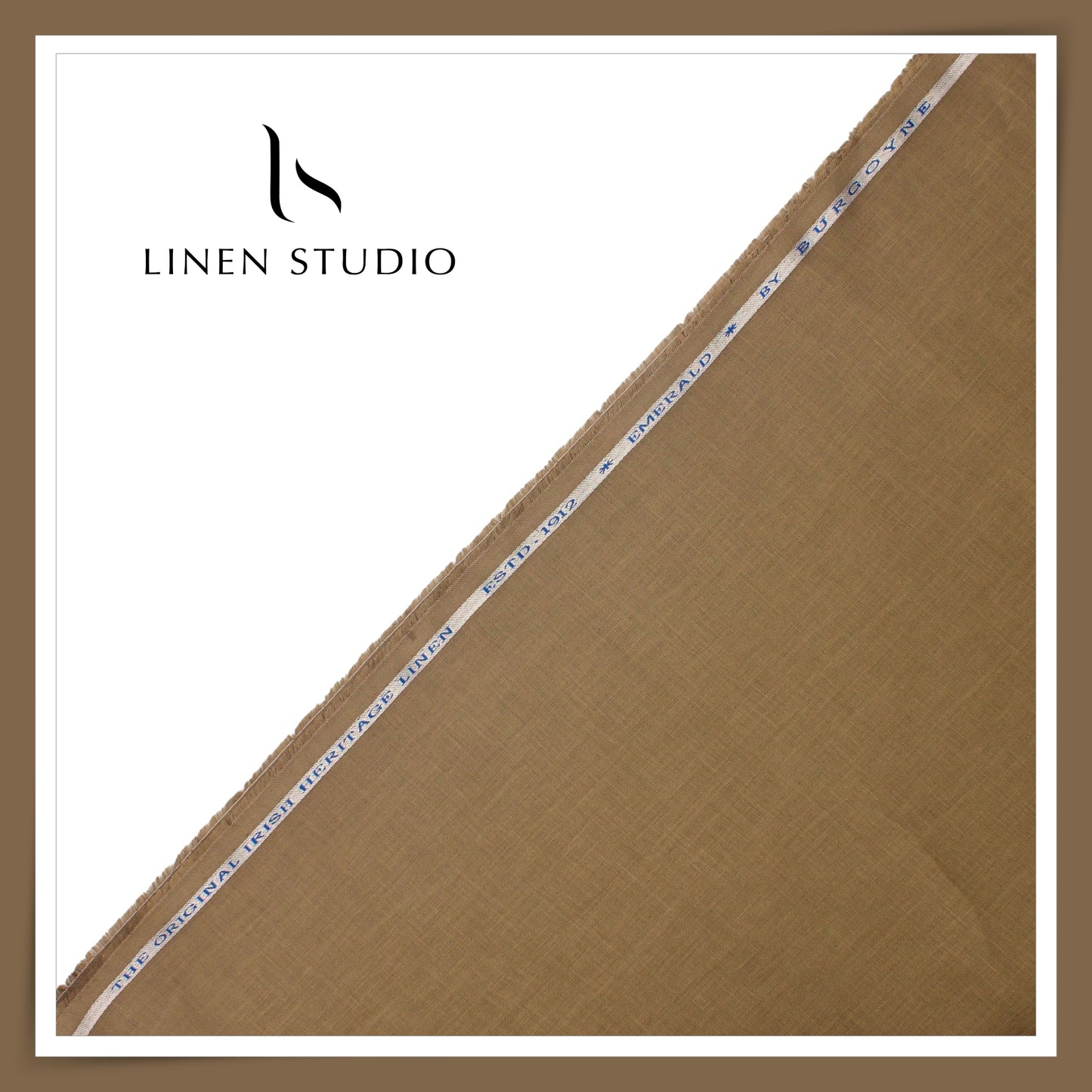 Burgoyne Premium Linen 70 Lea Plain Shirting - Amphora (NEW)