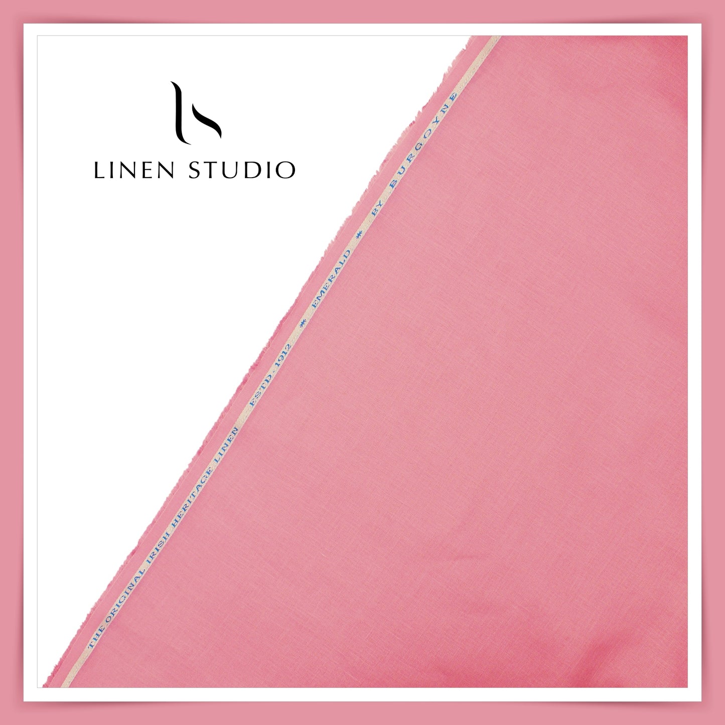 Burgoyne Premium Linen 70 Lea Shirting - Cashmere Rose (NEW)