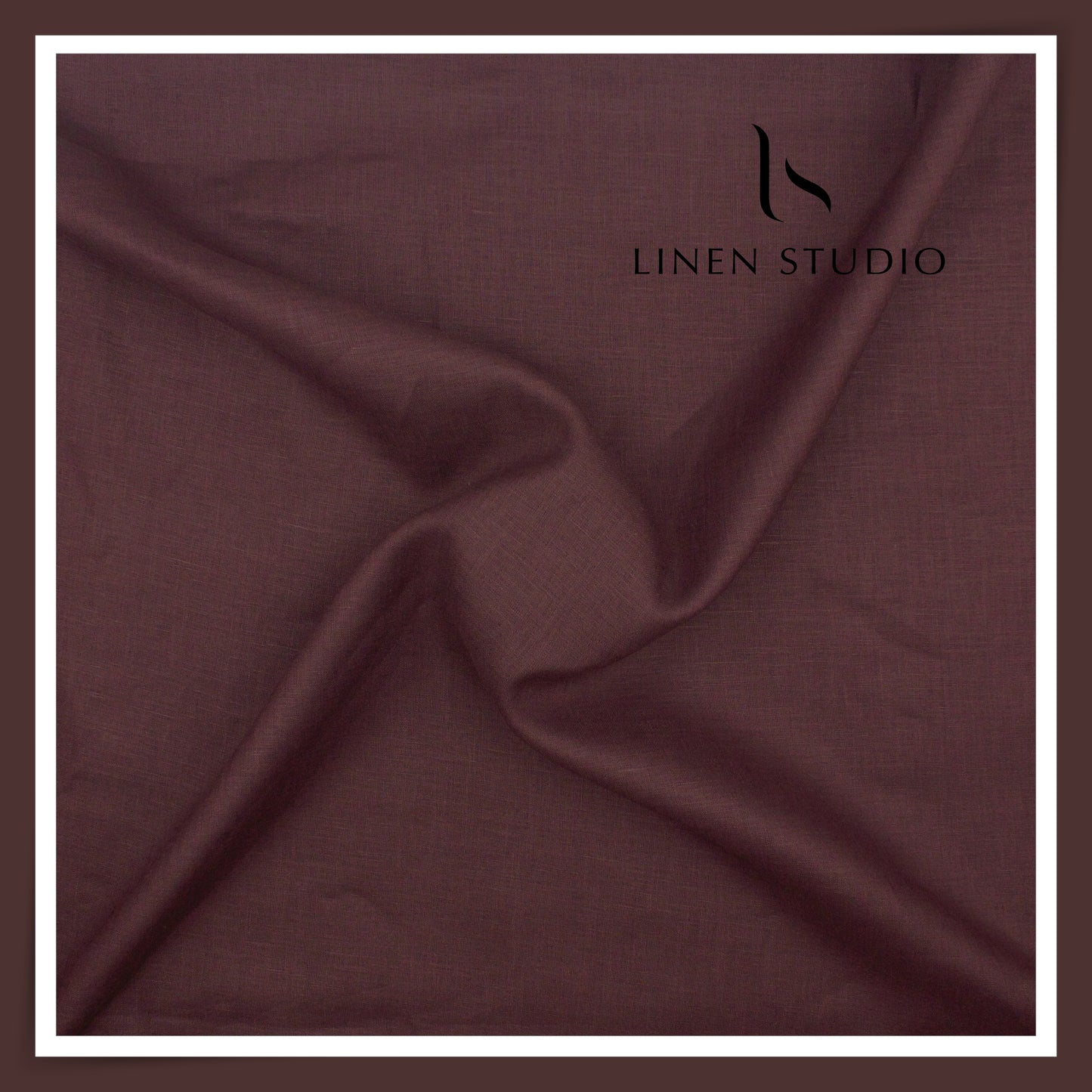 Burgoyne Premium Linen 70 Lea Plain Shirting - Cherry Laquer (NEW)